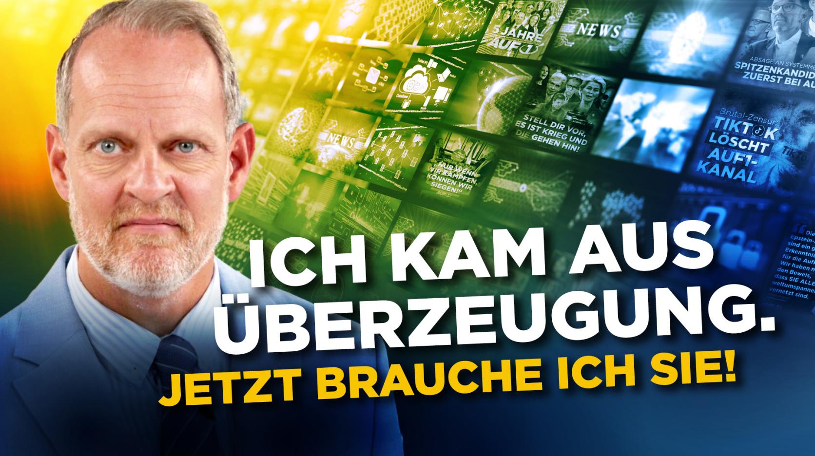 „Ich kam aus Überzeugung zu AUF1“! Mit Ihrer Hilfe werden wir alle Angriffe abwehren!