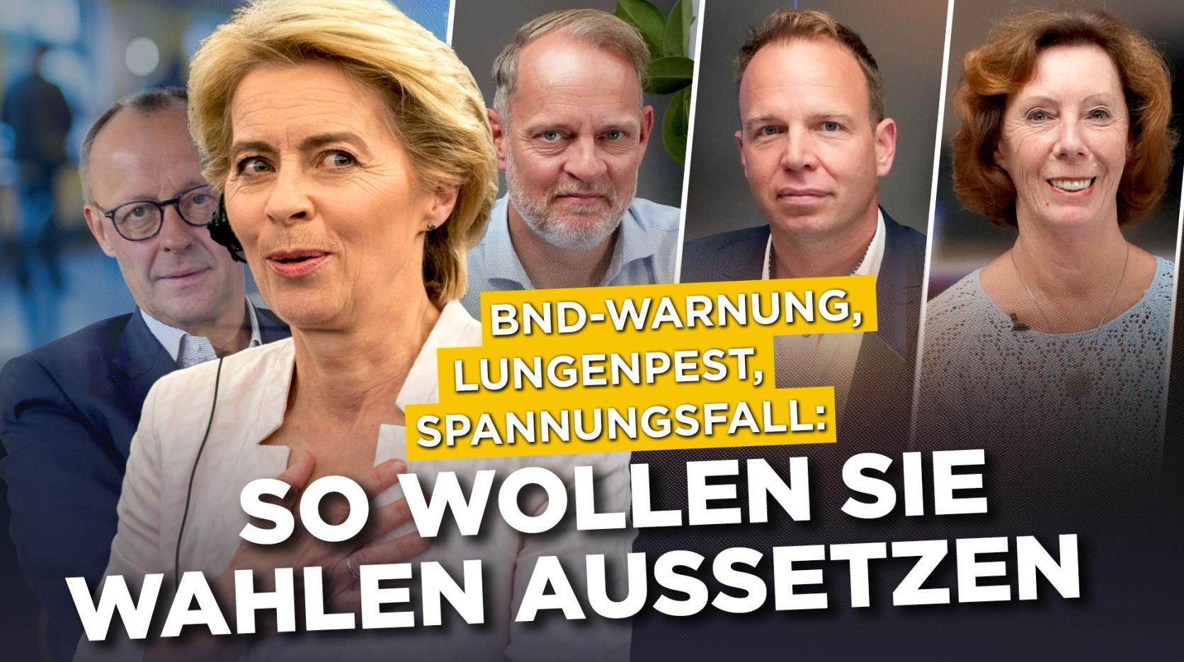 BND-Warnung, Lungenpest, Spannungsfall: So wollen sie Wahlen aussetzen! (AAA, 6.10.26)