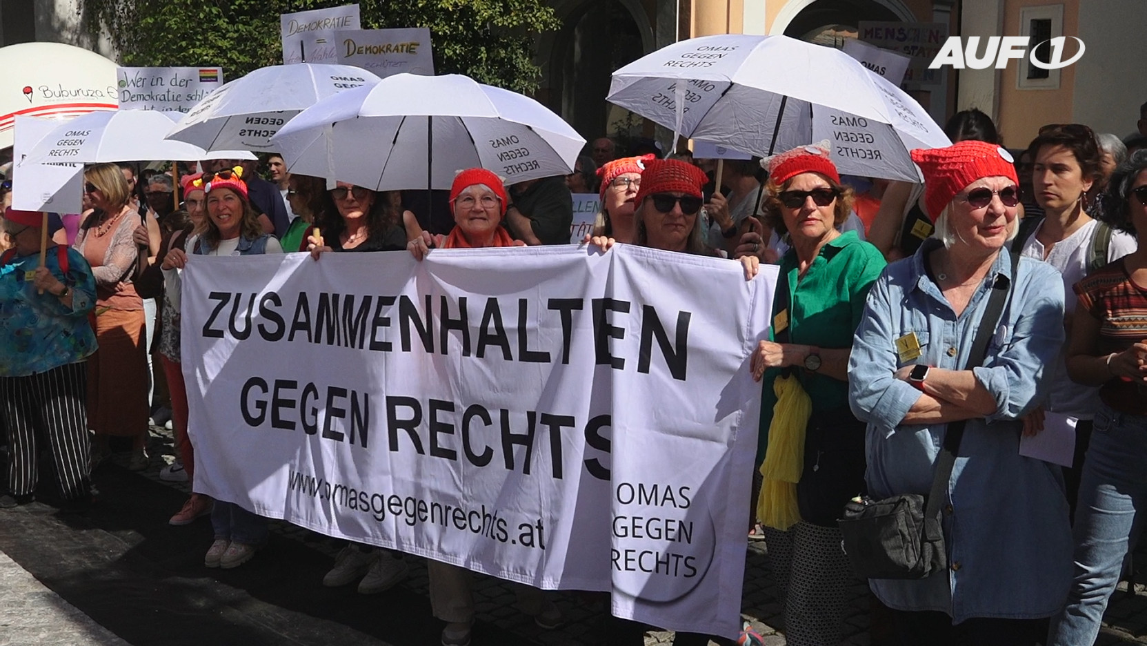 ⁣Steyr: „Demo gegen Rechts“ nur mäßig besucht – trotz massiver Mobilisierung