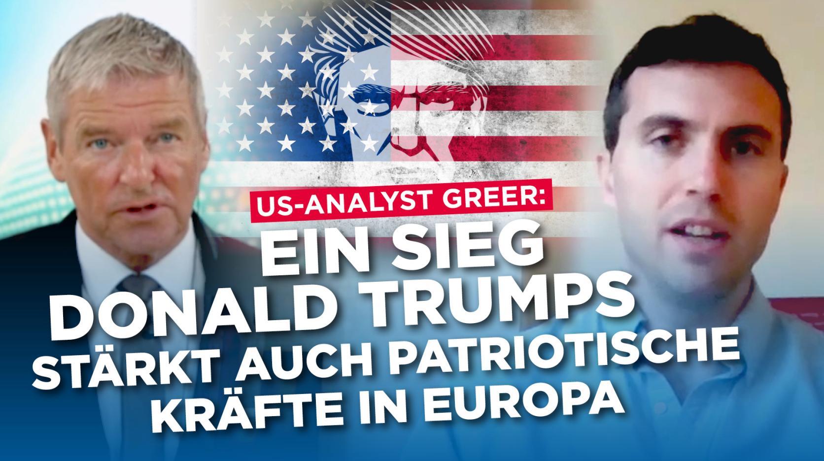 ⁣US-Analyst Greer: „Ein Sieg Trumps stärkt die patriotischen Kräfte in Europa“