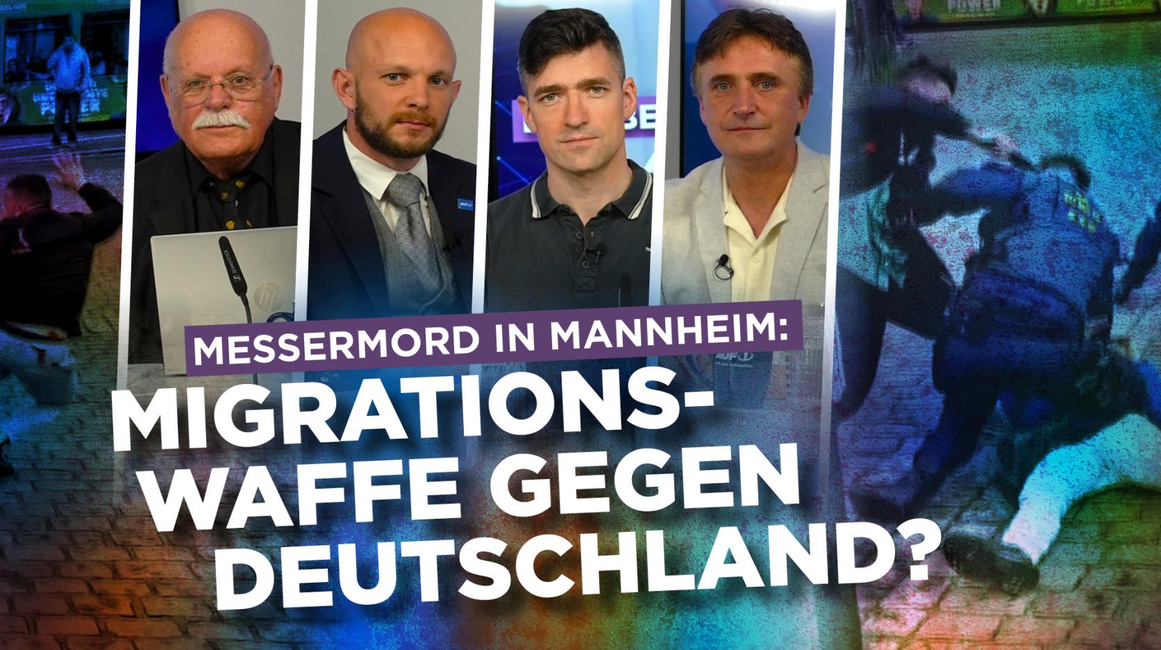 ⁣Messermord von Mannheim: Folge der Migrationswaffe gegen Deutschland?
