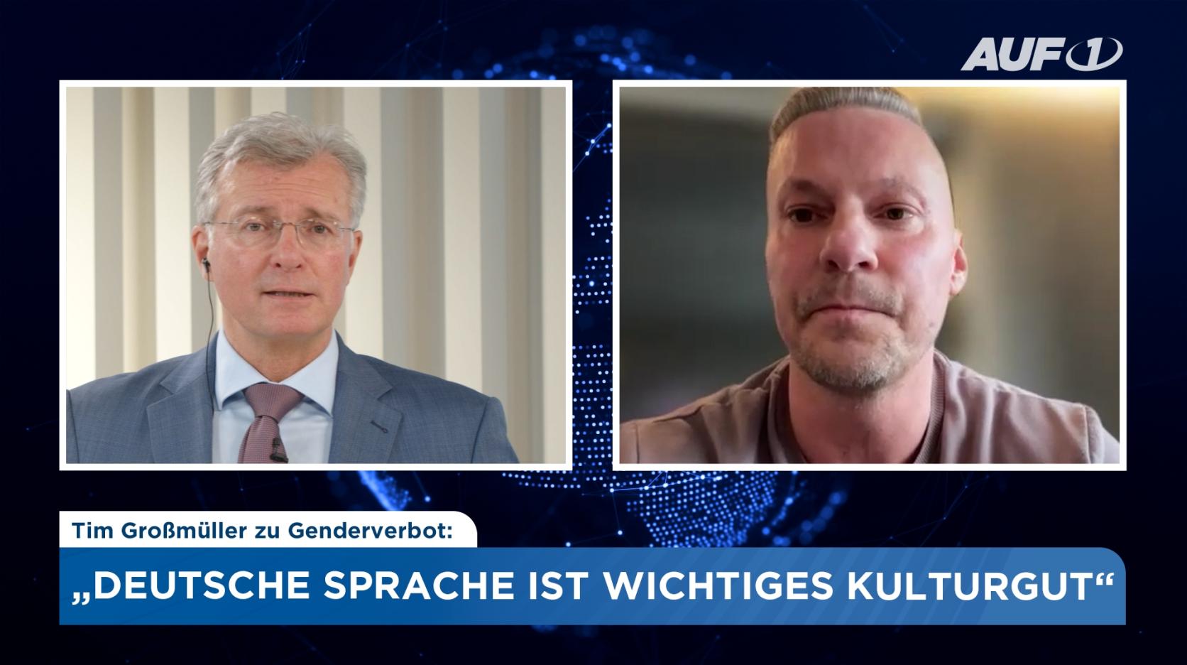 ⁣Politiker Großmüller: „Genderverbot: Deutsche Sprache ist wichtiges Kulturgut“