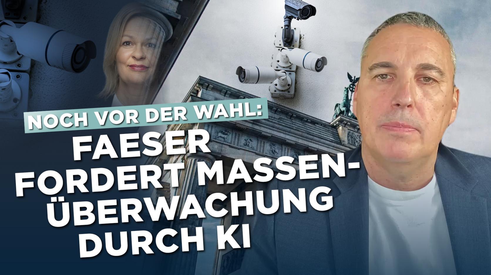 Noch vor der Wahl: Faeser fordert Massen-Überwachung durch KI