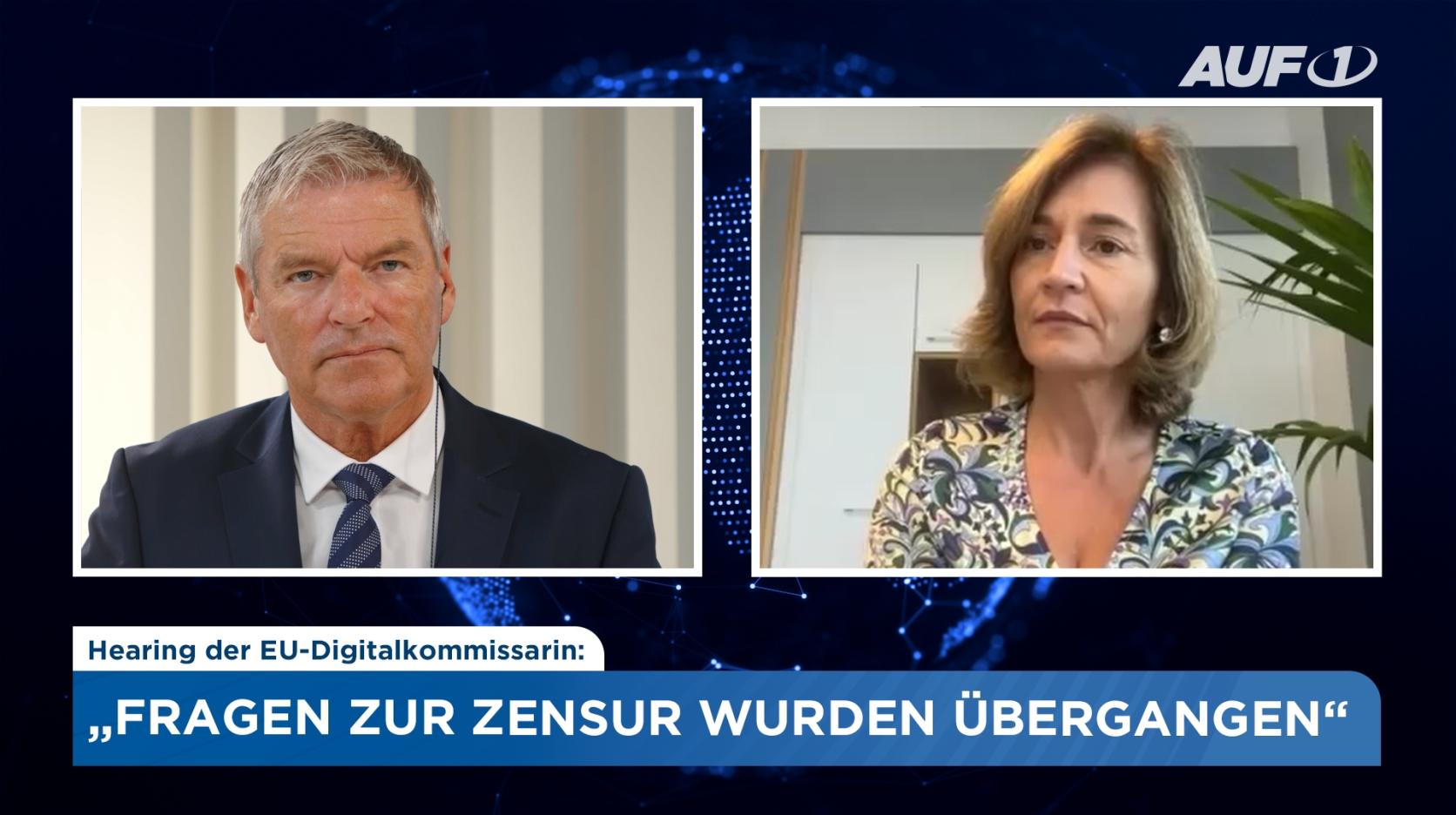 ⁣Hearing der EU-Digitalkommissarin: 