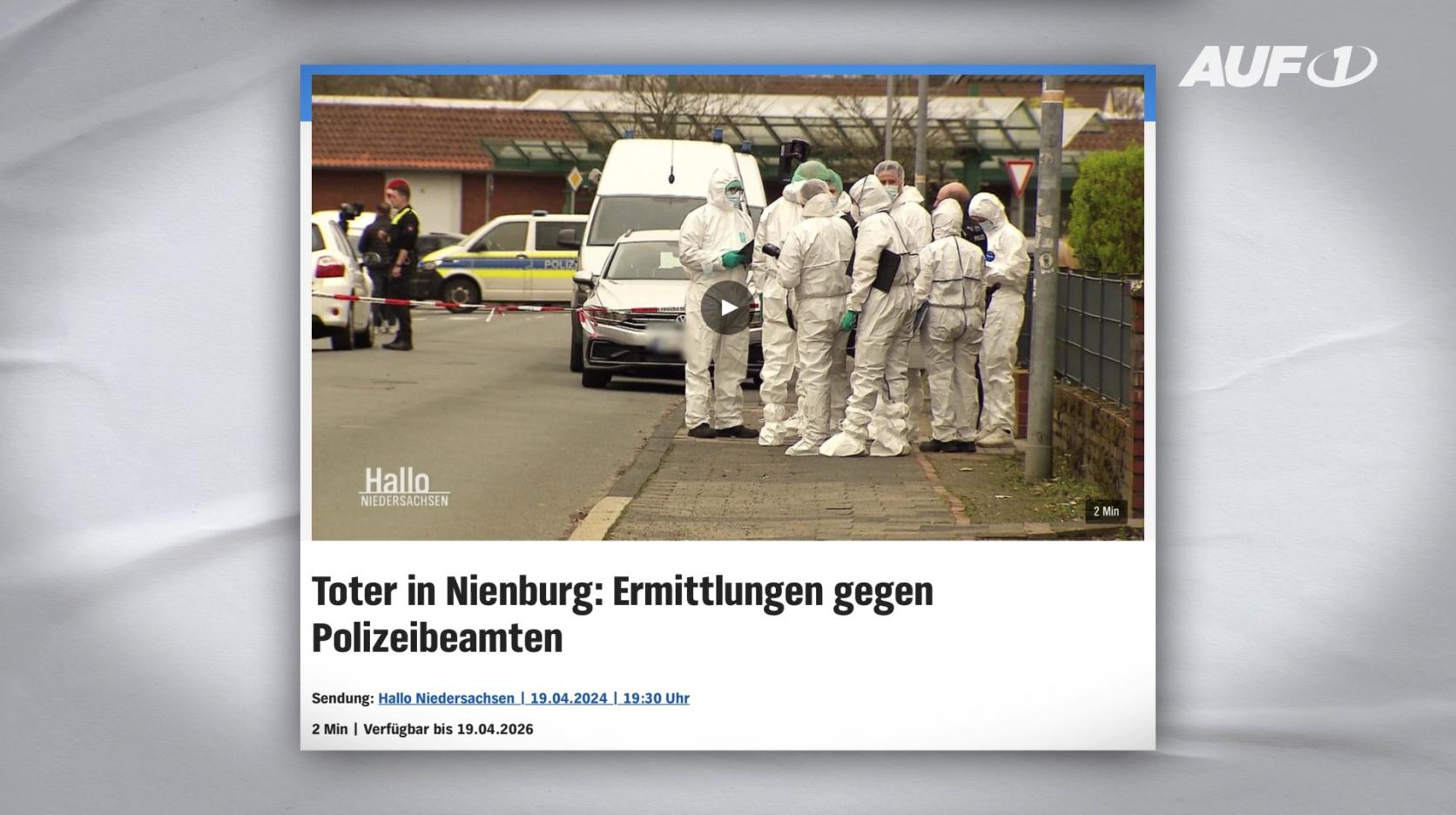 ⁣Nach Polizeieinsatz in Nienburg: Mainstream-Medien konstruieren Vorwürfe gegen AUF1